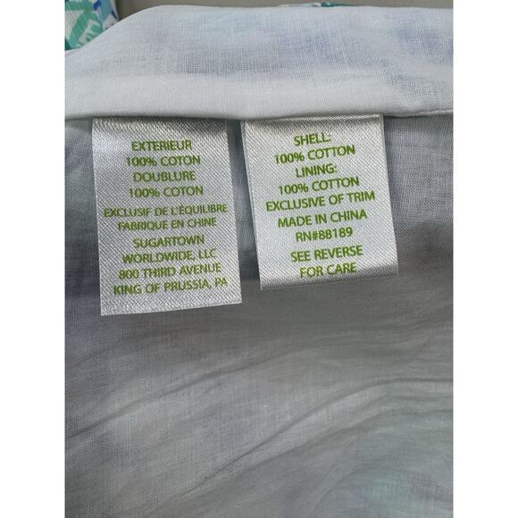 Lilly Pulitzer Ashlyn Shift Dress 00 Turquoise Blue Elephant Appeal Tropical - Picture 13 of 16